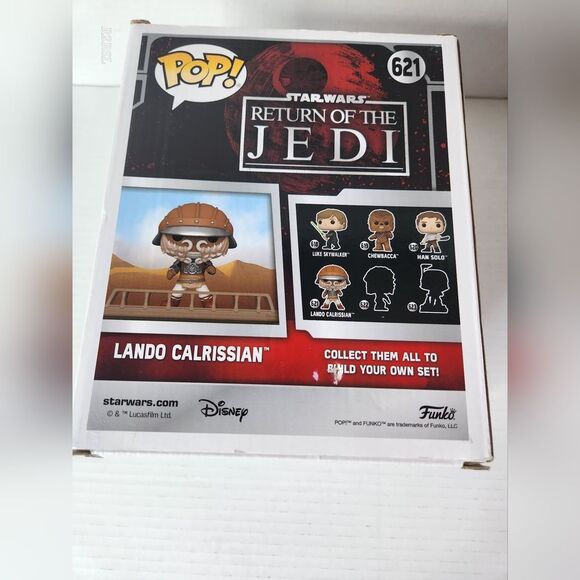 Star Wars Jabba Skiff: Lando Calriseian 621 Deluxe Funkopop NIB - Picture 12 of 12